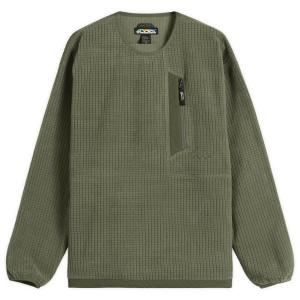 Флисовая кофта с сетчатой структурой Manastash, оливковый