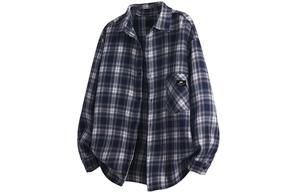 Рубашка Unisex Lapel Moderate Workwear ZIAREL, темно-синий