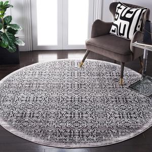 Ковер SAFAVIEH, 201 x 201 см, Amelia Collection Round Charcoal/Ivory ALA239H Distressed Non-Shedding