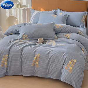 Disney Комплект постельного белья 4 предмета, 200x220 см, простыня, пододеяльник, 2 наволочки
