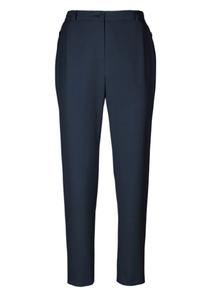 Брюки GOLDNER Hose Anna mit Rippenstruktur, темно-синий