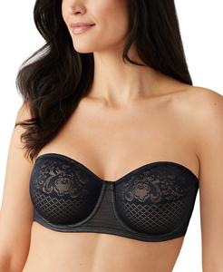 Женский бюстгальтер минимайзер без бретелек с визуальными эффектами 854310 Wacoal, черный