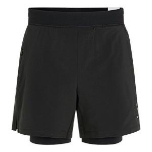Шорты men's yoga 2-in-1 athleisure casual sports woven training shorts black Nike, черный