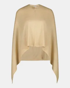 Женский акриловый пончо с принтом Easy Wear, светло-серый