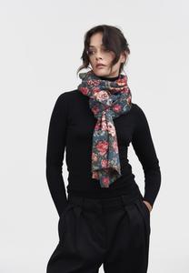 Шарф FABLE ENGLAND ROSES TEAL PASHMINA, Multi Coloured/Multi-Coloured