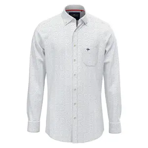 Рубашка с длинным рукавом Fynch Hatton Multicolor Minimal Print, белый