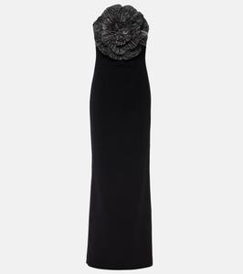 Платье Lumi с цветочной аппликацией Rebecca Vallance, черный