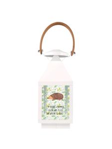 Mr. & Mrs. Panda Подсвечник в форме сердца с изображением ежика и надписью, прозрачный