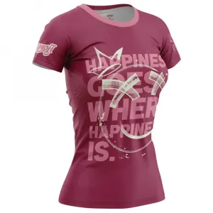 Футболка с коротким рукавом Otso Emoji Happiness, фиолетовый