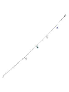 Adeliás Женский кулон из нержавеющей стали с жемчужиной, серебристый