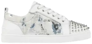 Кроссовки Christian Louboutin Louis Junior Spikes Orlato, белый