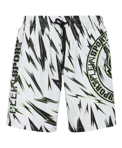 Шорты «Тигр» Plein Sport, белый