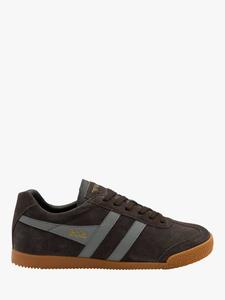Harrier Suede Lace Up Trainers Gola, Mocha Cement