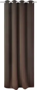 Плотная штора FORSMANO с металлическими люверсами, 270 x 245 см (Ш x В), плотная штора, коричневая Forsmano