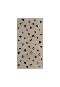 Чёрно-бежевое полотенце We love dogs Cawö