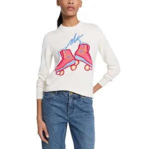 Графический вязаный свитер MICHAEL KORS, белый