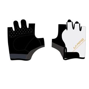 Велосипедные перчатки для фитнеса и силовых тренировок унисекс полиэстер/эластан pink LINING, белый