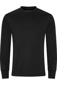 Футболка AWDis Cool с длинными рукавами, черный