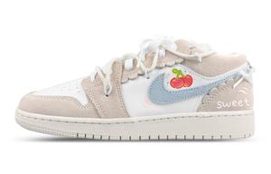 Jordan Air 1 Low top детские баскетбольные кроссовки white для подростков