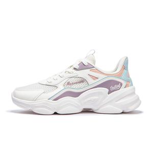 361° Нескользящие, дышащие и поддерживающие низкие повседневные туфли женские Feather белого, сиреневого, серого, фиолетового цветов