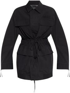 Пальто DSQUARED2 с вышитым логотипом, черный