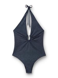 CALZEDONIA Купальник Triangle 'GLOWING PYTHON' в цвете Marine Blue