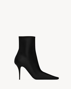 Ботильоны ASHLEY из гладкой кожи Saint Laurent, черный