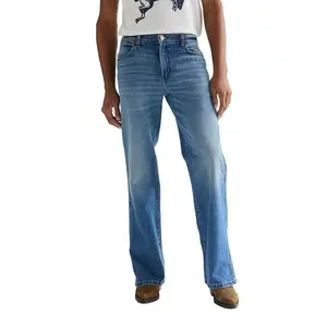 Джинсы Wrangler 112377844 свободного кроя "буткат", синий