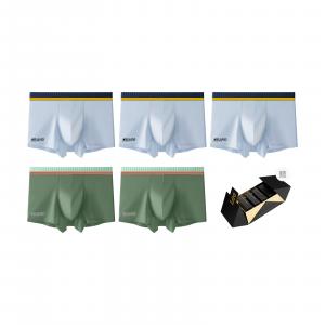 Мужские трусы бокс 5 штук Lee, черный/зеленый