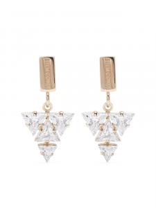 Ellen Conde серьги с кристаллами, золотой