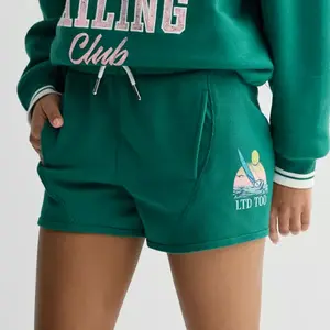 Девочки 7-16 лет потертые ребристые шорты Limited Too, зеленый