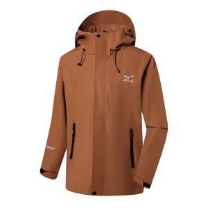 Mizuno Водонепроницаемая, ветрозащитная и дышащая ветровка Unisex, Dark Orange Red