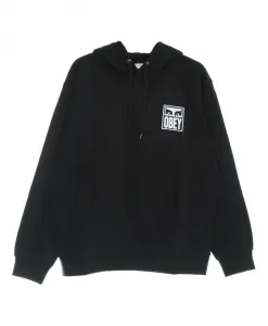 Легкая толстовка с капюшоном Eye icon, черная. Obey, черный