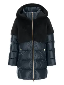 Пальто на молнии Herno Kids, синий