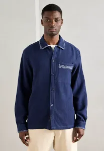 Рубашка свободного кроя с вафельной структурой Scotch & Soda, Pageant Blue