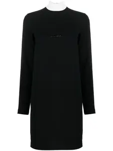 Платье мини с драпировкой Nº21, черный