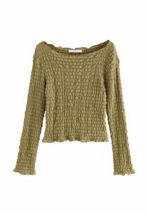 Топ Next Long sleeved top, Khaki/Green/Green