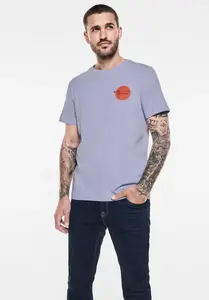Футболка STREET ONE MEN из чистого хлопка, фиолетовый