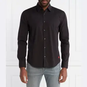Эргономичная рубашка приталенного кроя Hugo, черный