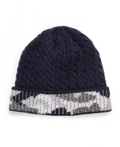 Мужская кепка с камуфляжной манжетой, темно-синяя, один размер MUK LUKS, синий