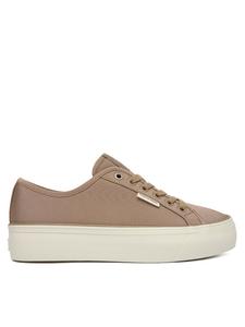 Кроссовки Vulc Flatform Lace Up Moire YW0YW02012 Calvin Klein, коричневый