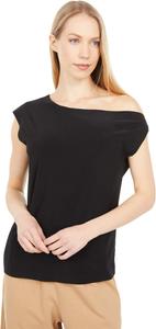 Топ Norma Kamali Drop Shoulder Top, черный