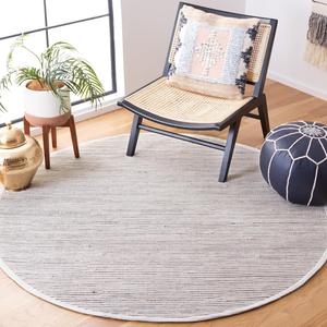 Ковер SAFAVIEH, 183 x 183 см, Montauk Collection, Brown & Ivory, плоское плетение в стиле фермерский дом бохо, хлопок, простой уход, идеален для помещений с высокой проходимостью в гостиной, спальне (MTK703T)