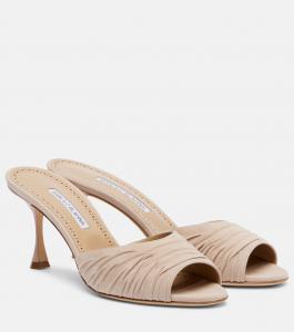 Пируа замшевые мюли Manolo Blahnik, 2601 Mnud