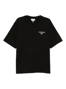 Футболка с вышитым логотипом Lacoste, черный