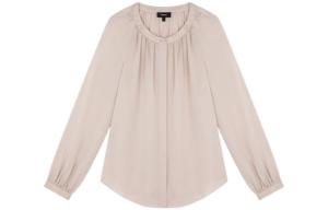 THEORY Женская рубашка светло-розового цвета