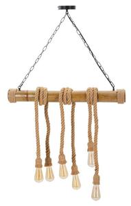 Настольная лампа Mauro Ferretti Elefante, коричневый - полираттан - 80 x 120 x 15 см