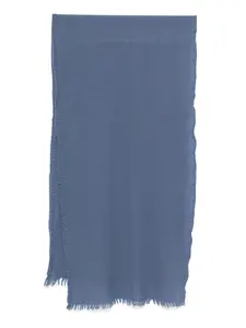 Клетчатый шарф с необработанными краями Private 0204, коричневый