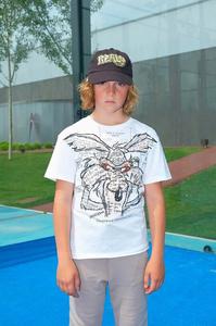 Детская хлопковая бейсболка Sisley, черный