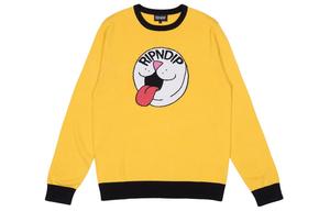 RIPNDIP Свитшот с круглым вырезом унисекс желтая